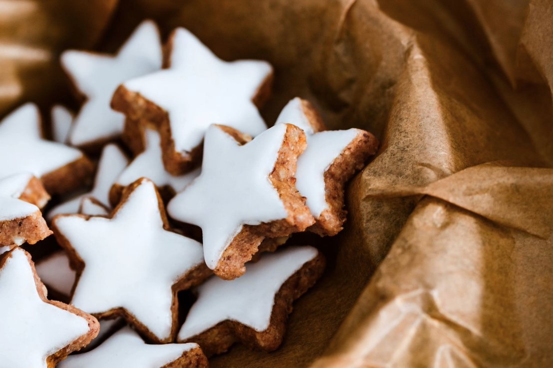 Star cookie dessert