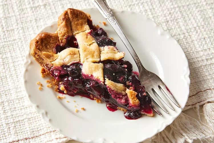 blueberry pie slice