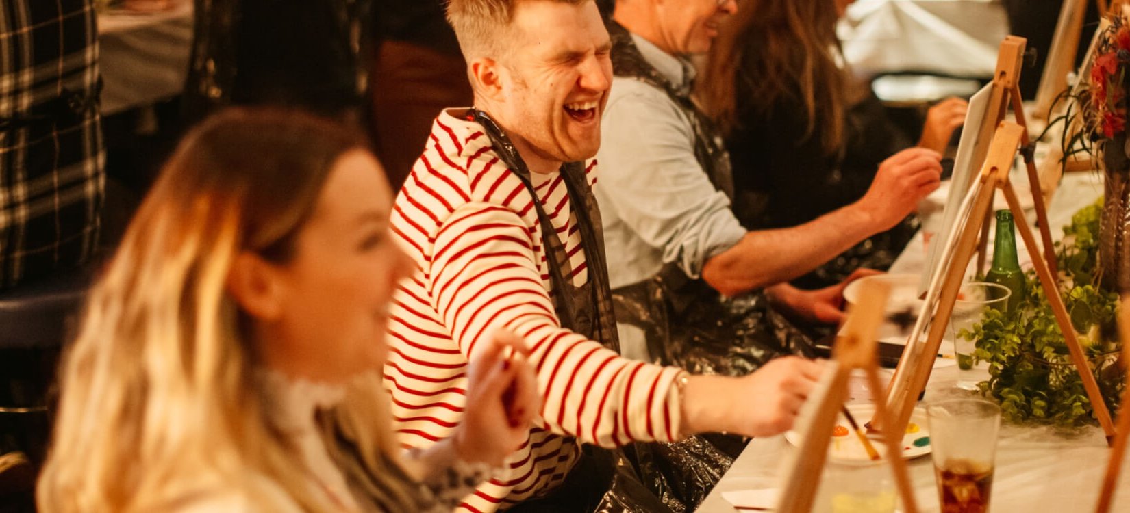 laughing