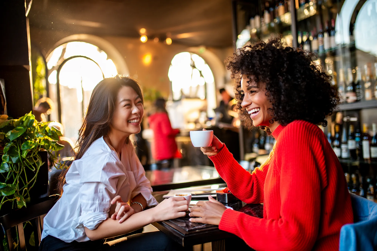 women laughing